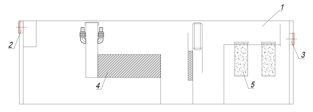 чертеж прямоугольного ливневого очистного сооружения